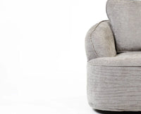 Miami Swivel Cotton Chair Furniselan Light Grey