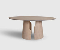 Milan 6 Seater Dining Table White Oak