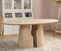 Milan 6 Seater Dining Table White Oak