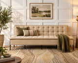 Milo Space-Saving Armless Sofa Cum Bed