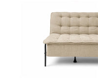 Milo Space-Saving Armless Sofa Cum Bed - Brown