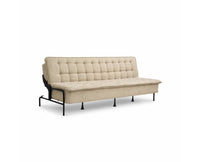 Milo Space-Saving Armless Sofa Cum Bed - Brown