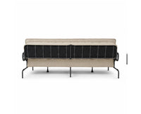 Milo Space-Saving Armless Sofa Cum Bed - Brown