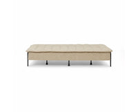 Milo Space-Saving Armless Sofa Cum Bed - Brown