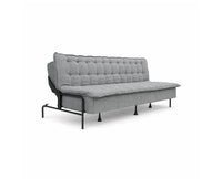 Milo Space-Saving Armless Sofa Cum Bed - Dark Grey