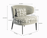 ModMint Curve Accent Chair Sofa - Dining Chair - Furniselan - Sage-Green