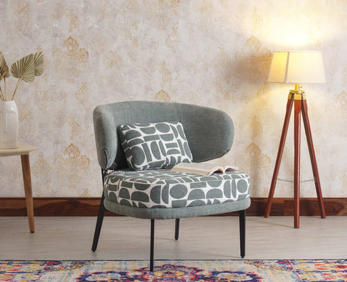 ModMint Curve Accent Chair Sofa - Dining Chair - Furniselan - Sage-Green