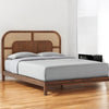 Monaco Wooden King size Bed Furniselan - Brown-Finish