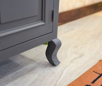 Mumbai Entertainment Unit Tv Cabinet - Two Doors Two Drawers - Tv Cabinet - Furniselan - Slate-Grey