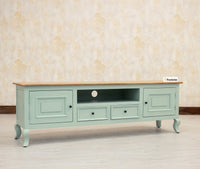Mumbai Entertainment Unit Tv Cabinet - Two Doors Two Drawers - Tv Cabinet - Furniselan - Silt-Green