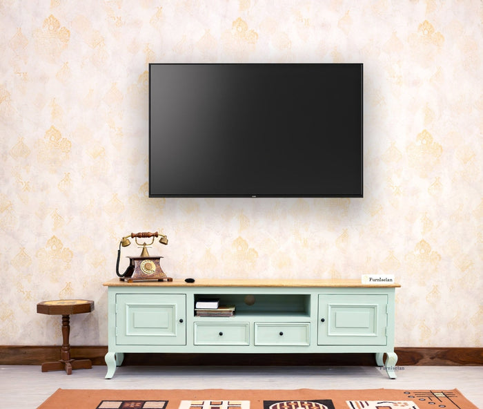 Mumbai Entertainment Unit Tv Cabinet - Two Doors Two Drawers - Tv Cabinet - Furniselan