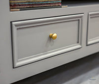 Mumbai Entertainment Unit Tv Cabinet - Two Doors Two Drawers - Tv Cabinet - Furniselan - Cool-Grey