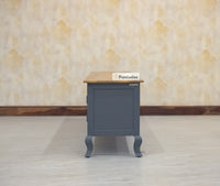 Mumbai Entertainment Unit Tv Cabinet - Two Doors Two Drawers - Tv Cabinet - Furniselan - Slate-Grey