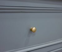 Mumbai Sideboard Cabinet Solid Wood - Three Drawers & Two Doors - Sideboard - Furniselan - Cool-Grey