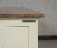 Mumbai Sideboard Cabinet Solid Wood - Three Drawers & Two Doors - Sideboard - Furniselan - Frosty-White