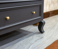 Mumbai Solid Wood Chest of Drawer Storage Five Drawers - Sideboard - Furniselan-Slate-Grey