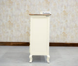 Mumbai Solid Wood Chest of Drawer Storage Five Drawers - Sideboard - Furniselan-Frosty-White