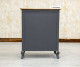 Mumbai Solid Wood Chest of Drawer Storage Five Drawers - Sideboard - Furniselan-Slate-Grey