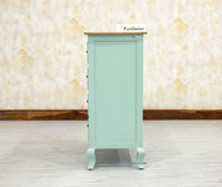 Mumbai Solid Wood Chest of Drawer Storage Five Drawers - Sideboard - Furniselan-Silt-Green