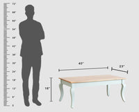 Mumbai Solid Wood Coffee Table - Coffee Table - Furniselan - Silt-Green
