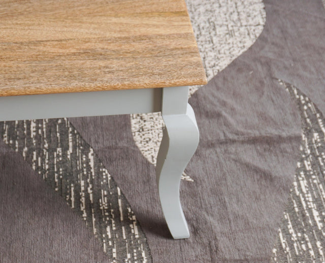 Mumbai Solid Wood Coffee Table - Coffee Table - Furniselan - Cool-Grey