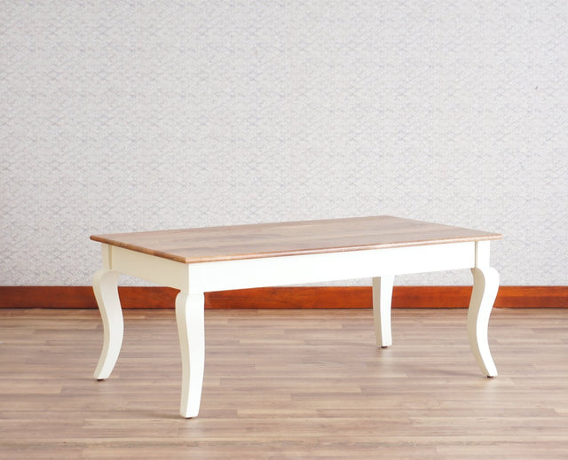 Mumbai Solid Wood Coffee Table - Coffee Table - Furniselan - Frosty White