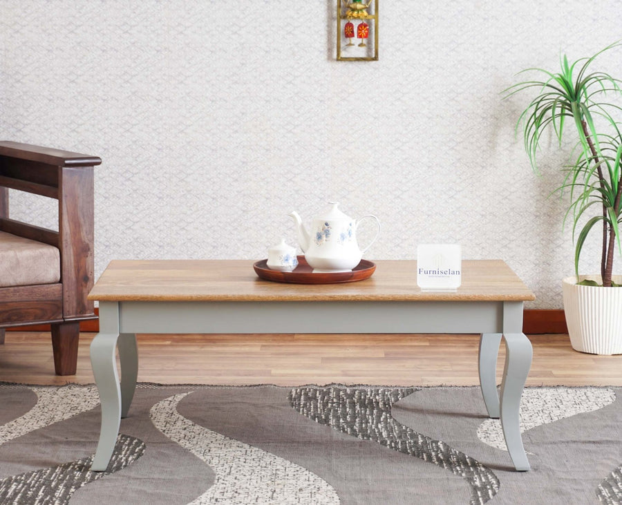 Mumbai Solid Wood Coffee Table - Coffee Table - Furniselan - Cool-Grey