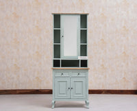 Mumbai Solid Wood Dressing Table For Bedroom - Furniselan Silt - Green