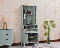 Mumbai Solid Wood Dressing Table For Bedroom - Furniselan Silt - Green
