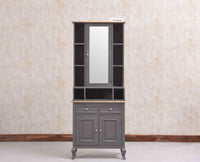 Mumbai Solid Wood Dressing Table For Bedroom - Furniselan Slate - Grey
