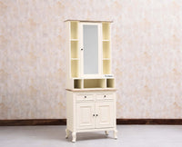 Mumbai Solid Wood Dressing Table For Bedroom - Furniselan Milky - White