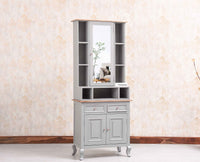 Mumbai Solid Wood Dressing Table For Bedroom - Furniselan Cool - Grey