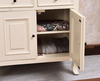 Mumbai Solid Wood Dressing Table For Bedroom - Furniselan Milky - White