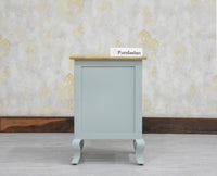 Mumbai Solid Wood One Door One Drawer Bedside Table - Left Side Door - Furniselan