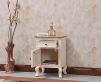 Mumbai Solid Wood One Door One Drawer Bedside Table - Right Side Door - Furniselan