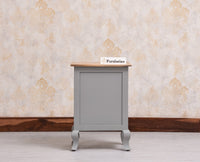 Mumbai Solid Wood One Door One Drawer Bedside Table - Right Side Door - Furniselan