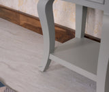 Mumbai Solid Wood One Drawer Side Table - Furniselan-Cool-Grey