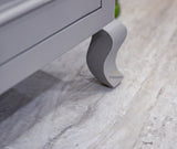 Mumbai Solid Wood Shoe Rack Cabinet Two Doors & Drawers - Sideboard - Furniselan-Cool-Grey
