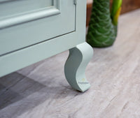 Mumbai Solid Wood Shoe Rack Cabinet Two Doors & Drawers - Sideboard - Furniselan-Silt-Green
