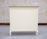 Mumbai Solid Wood Shoe Rack Cabinet Two Doors & Drawers - Sideboard - Furniselan-Frosty-White