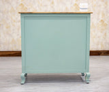 Mumbai Solid Wood Shoe Rack Cabinet Two Doors & Drawers - Sideboard - Furniselan-Silt-Green