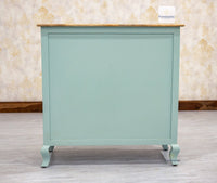 Mumbai Solid Wood Shoe Rack Cabinet Two Doors & Drawers - Sideboard - Furniselan-Silt-Green