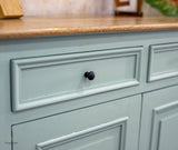 Mumbai Solid Wood Shoe Rack Cabinet Two Doors & Drawers - Sideboard - Furniselan-Silt-Green