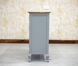 Mumbai Solid Wood Shoe Rack Cabinet Two Doors & Drawers - Sideboard - Furniselan-Cool-Grey