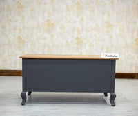 Mumbai Solid Wood Storage Trunk Box - Trunks & Cabinets - Furniselan-
Slate-Grey