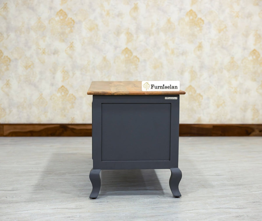 Mumbai Solid Wood Storage Trunk Box - Trunks & Cabinets - Furniselan-
Slate-Grey