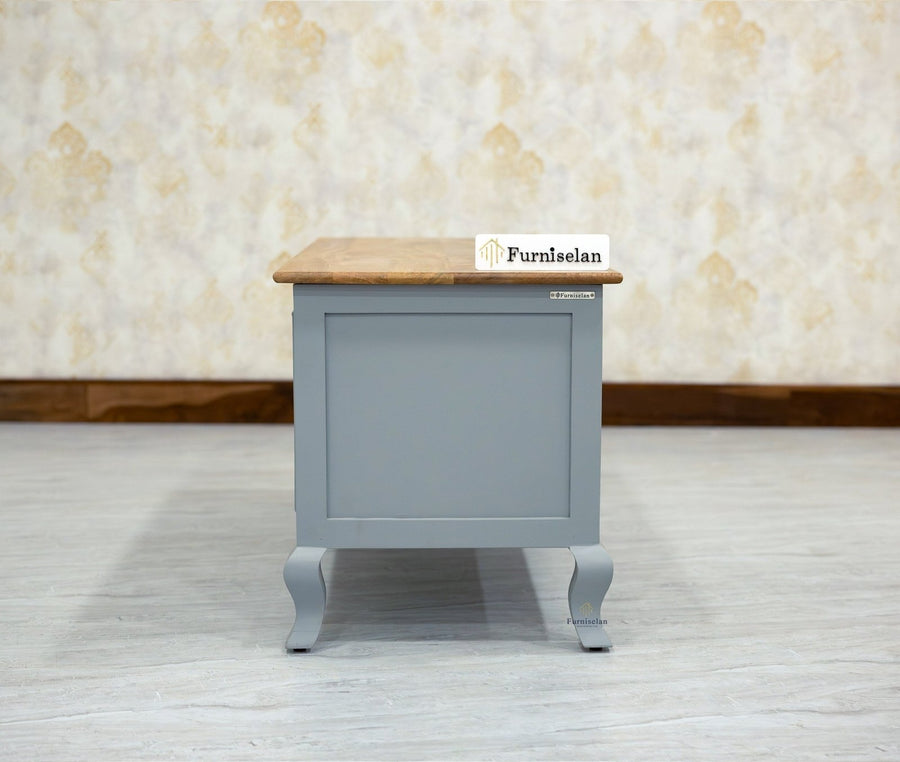 Mumbai Solid Wood Storage Trunk Box - Trunks & Cabinets - Furniselan-
Cool-Grey