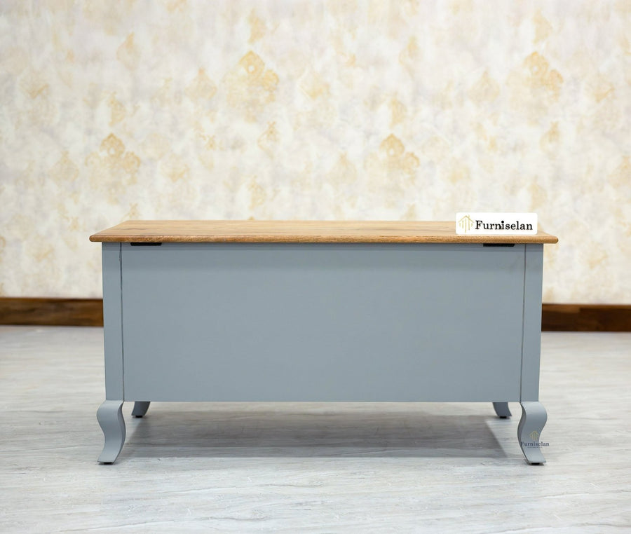 Mumbai Solid Wood Storage Trunk Box - Trunks & Cabinets - Furniselan-
Cool-Grey