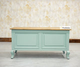 Mumbai Solid Wood Storage Trunk Box - Trunks & Cabinets - Furniselan-Silt-Green