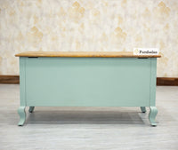Mumbai Solid Wood Storage Trunk Box - Trunks & Cabinets - Furniselan-Silt-Green
